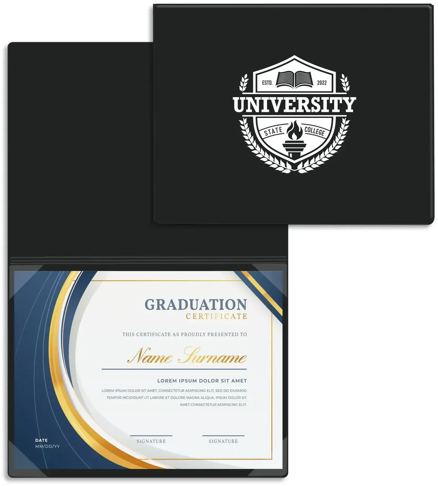 Custom 4-Corner Certificate Holders