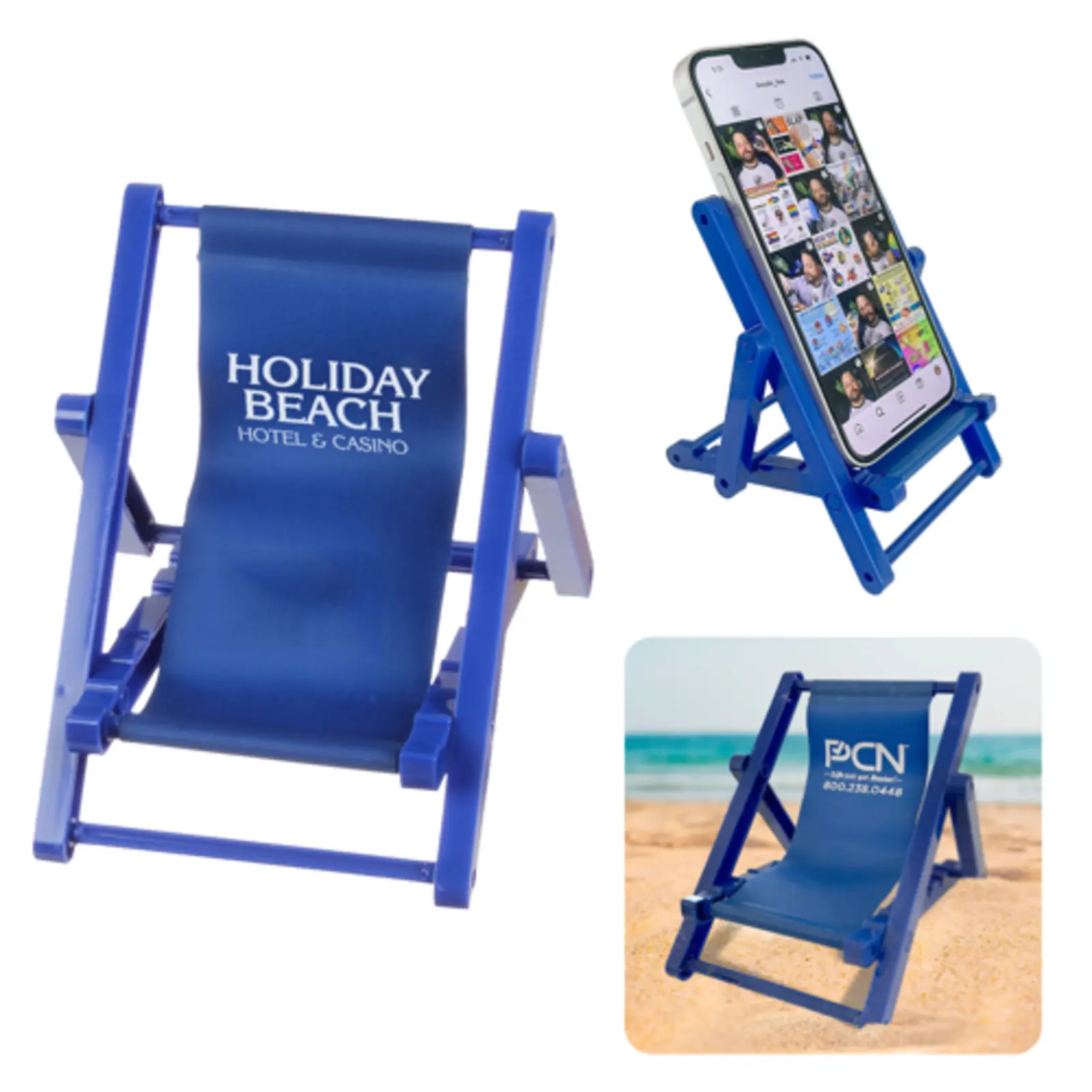 Branded Beach Chair Phone Holder