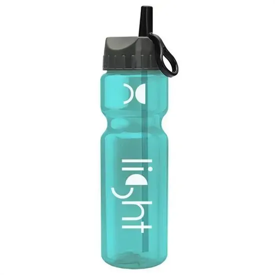 Champ Bottle with Ring-Straw Lid (28 oz.)