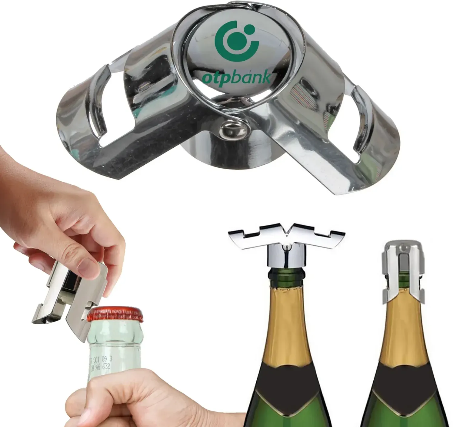 Personalized 2-in-1 Bottle Stopper & Opener