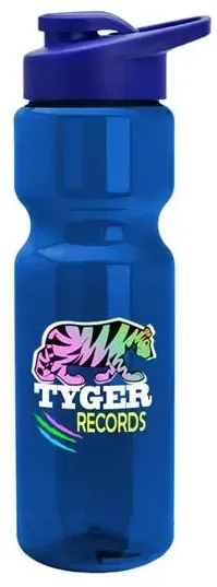 Custom Trans. Bottle with Snap Lid - 28 oz.