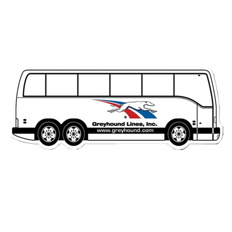 Charter Bus Stock Shape Vinyl Magnet - 20mil