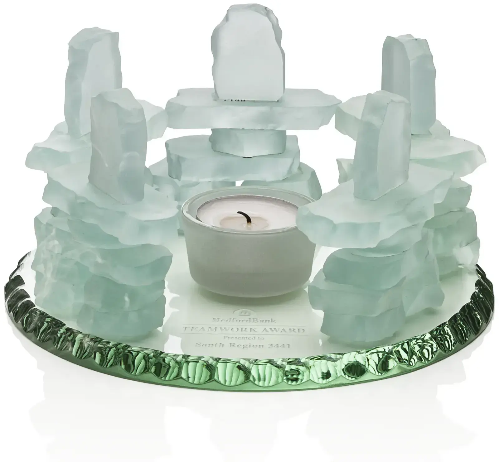 Custom Jade Inukshuk Circle of Friends - Promotional Item