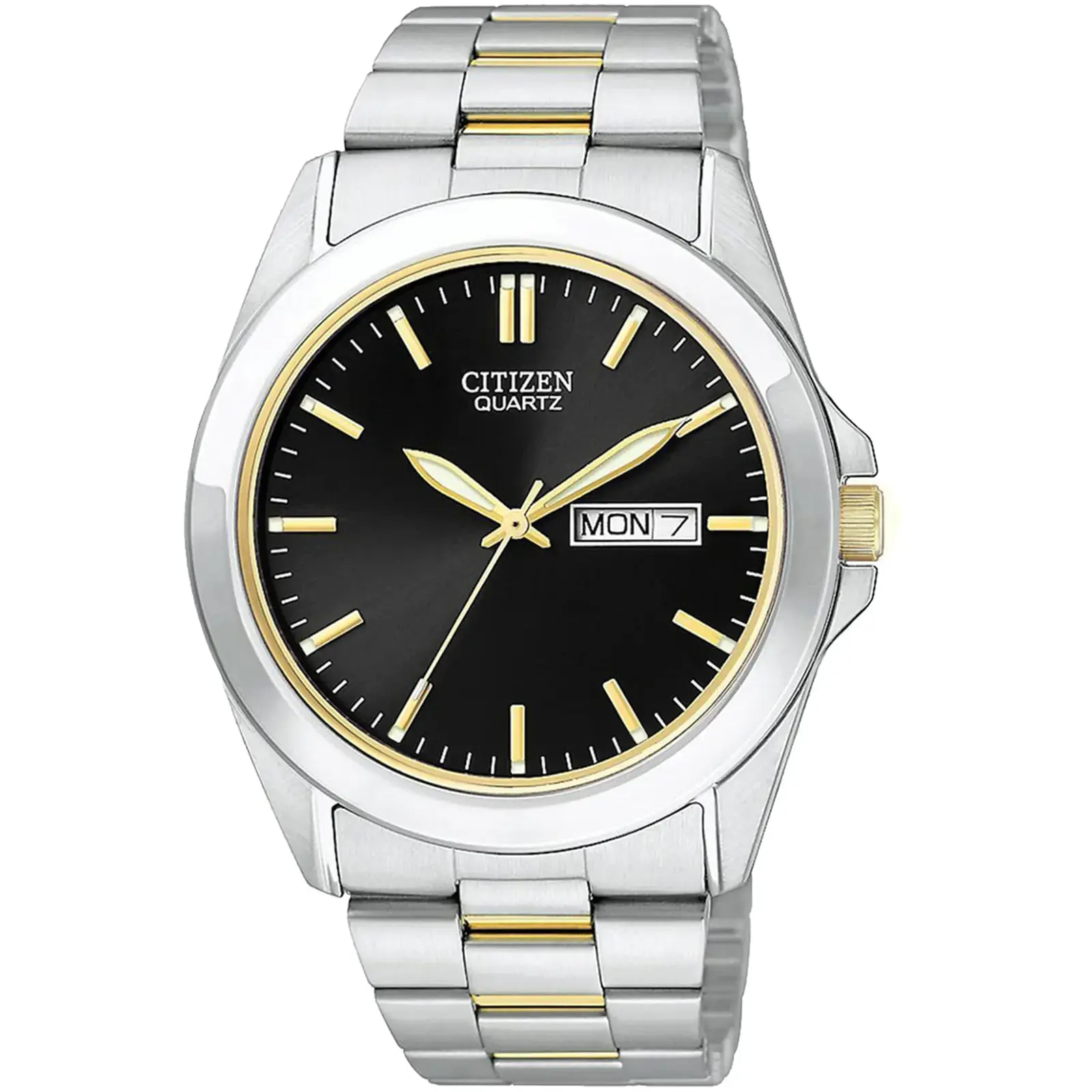 Citizen BF058456E Men's Two-tone Stainless Watch w/Round Black Dial