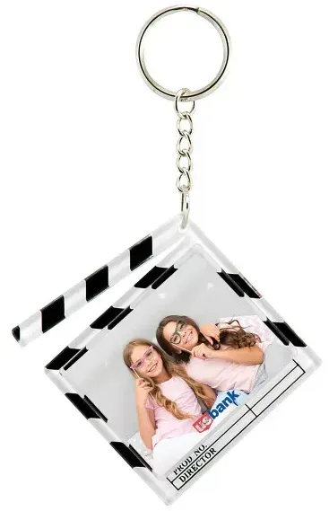 Customized Clapboard Snap-In Keytag