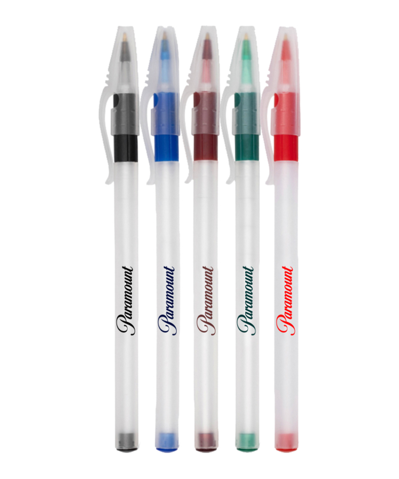 Classic Frosted Stick Pen with Grip