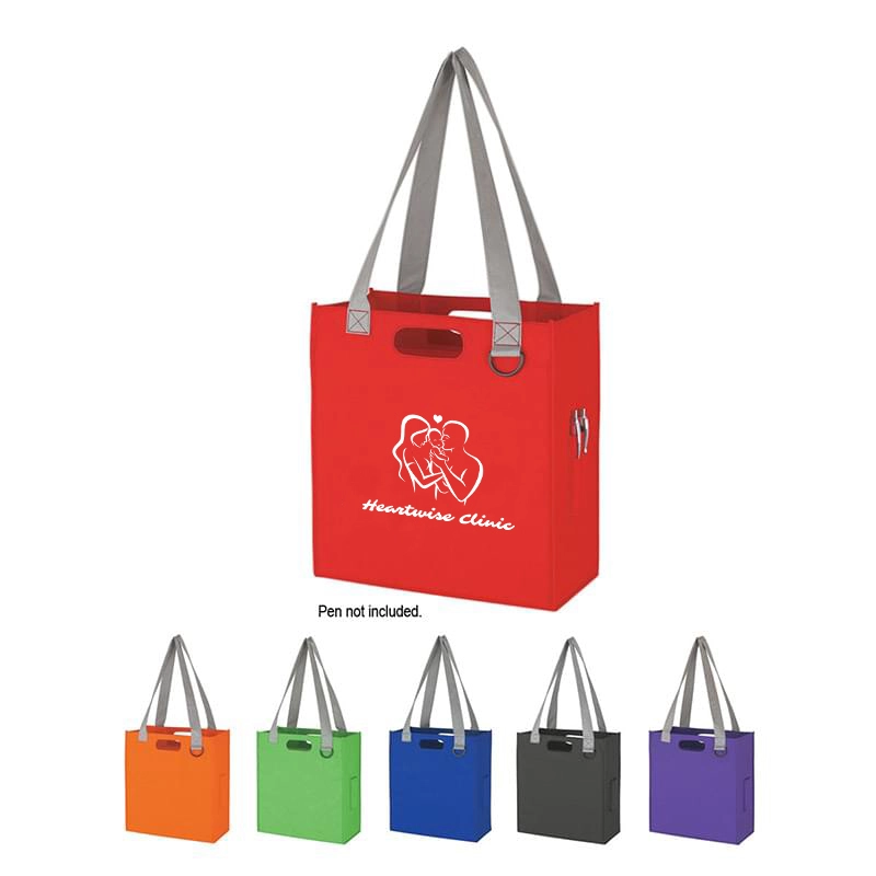 Classic Non-woven Tote Bag with Pen Holders