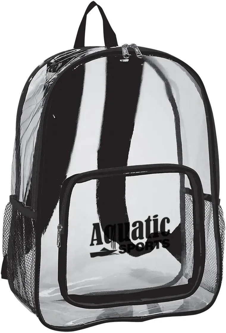 Imprinted Clear Backpack