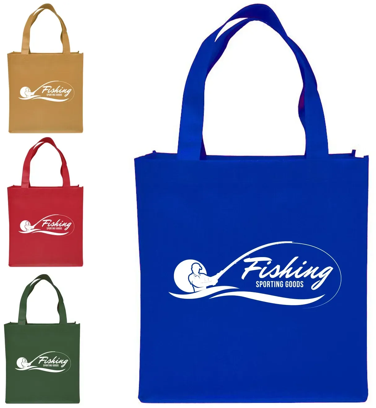 Custom Clipper Tote Bags - Personalized Non-woven Grocery Tote with Logo