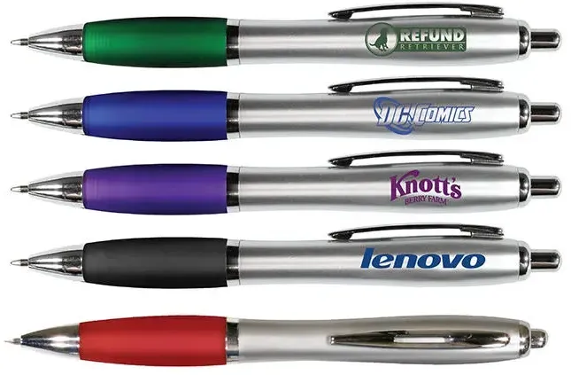 Stylish Silhouette Satin Grip Promotional Pen with Custom Imprint