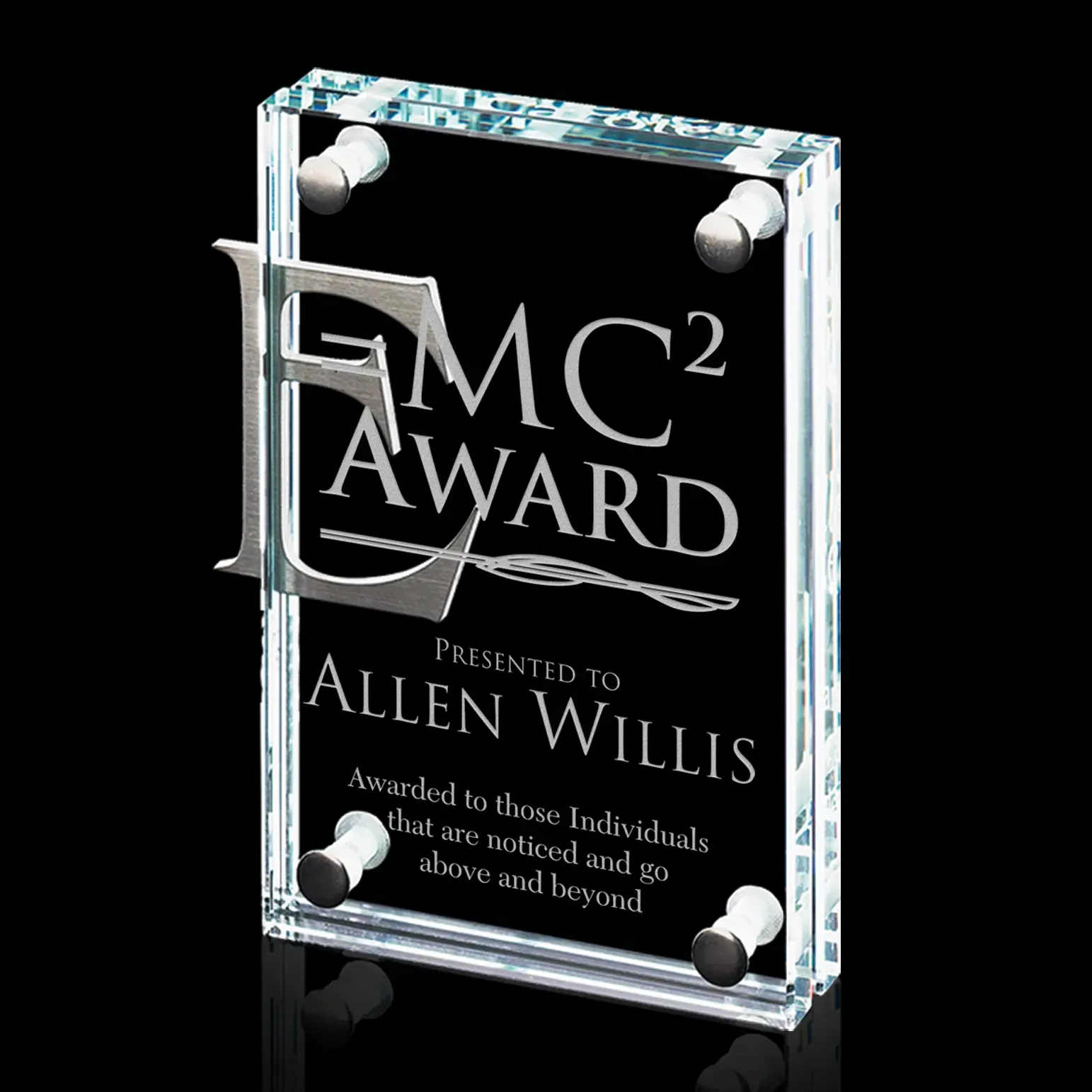 Custom Logo Cobre Glass Award