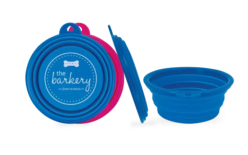 Custom Collapsible Silicone Pet Bowl (10oz)