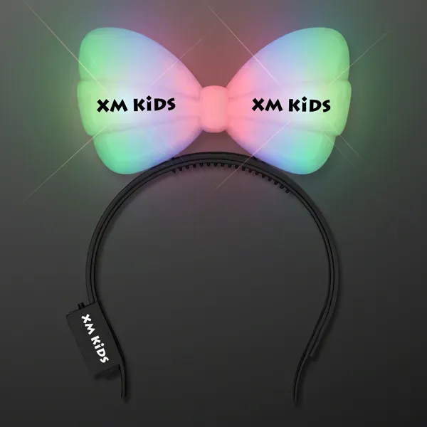 Color Change Light Up Bow Headband