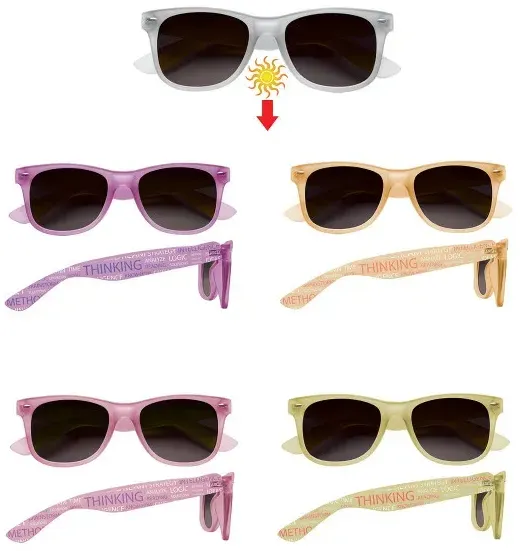 Imprinted Color Change Sunglasses