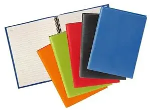 Colorplay Leather Cover & Journal with Refillable Spiral Notebook