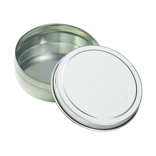 Compact Round Tin for Storage and Packaging