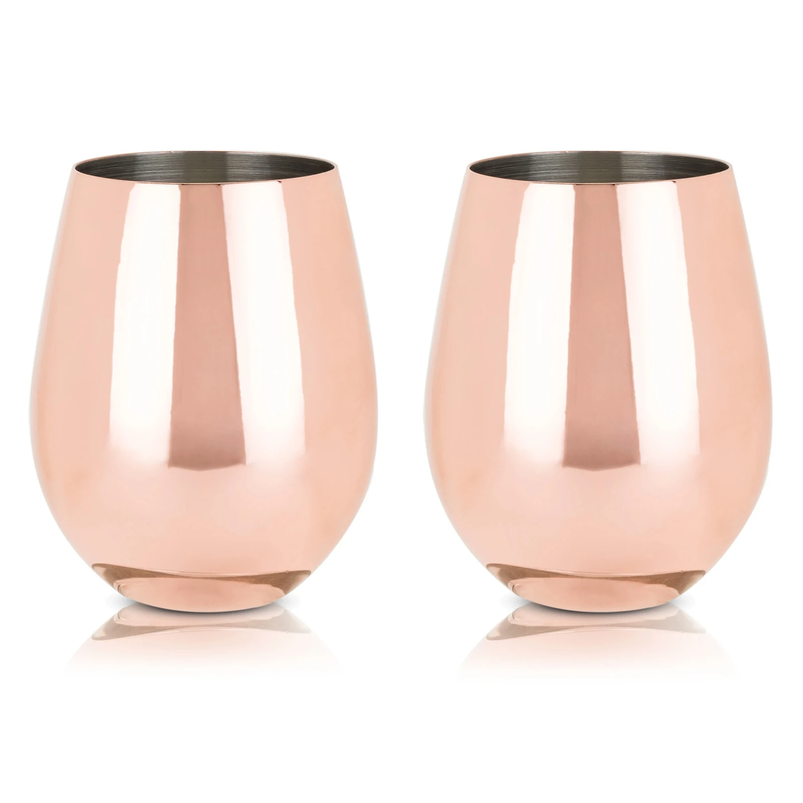 Copper Stemless Wine Glasses