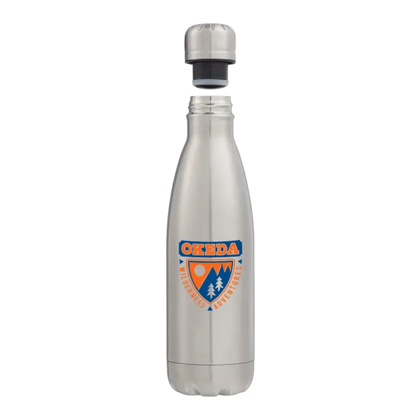 Custom Insulated Copper Vacuum Bottle - 17oz