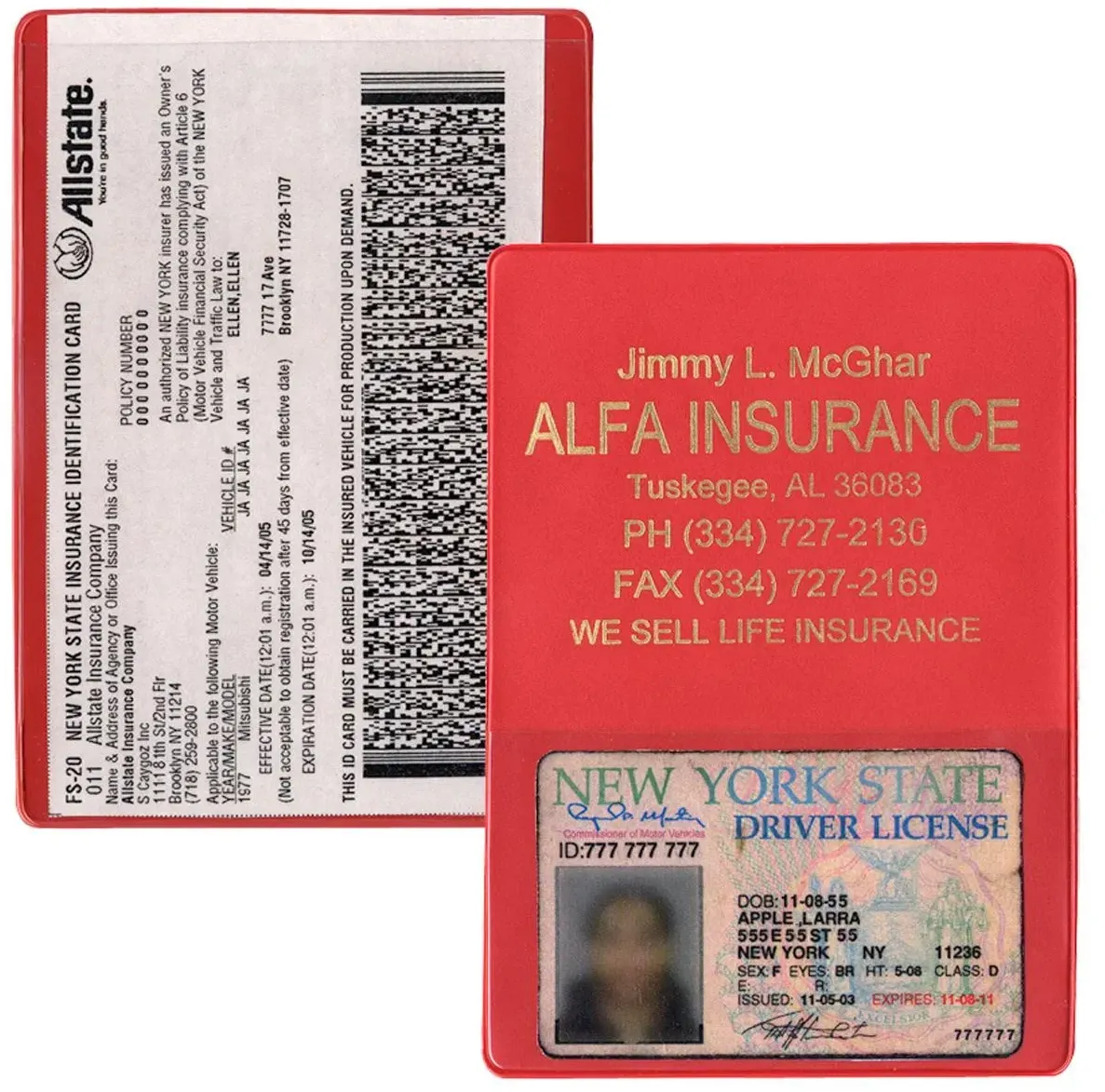 Custom Logo Insurance Card Holder