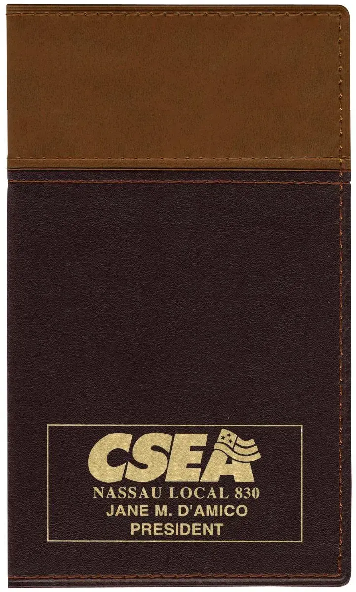 "Customizable "Cordova" Two-Tone Vinyl Soft Cover Planner