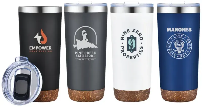 Personalized Cork Bottom Tumbler - 20 oz.