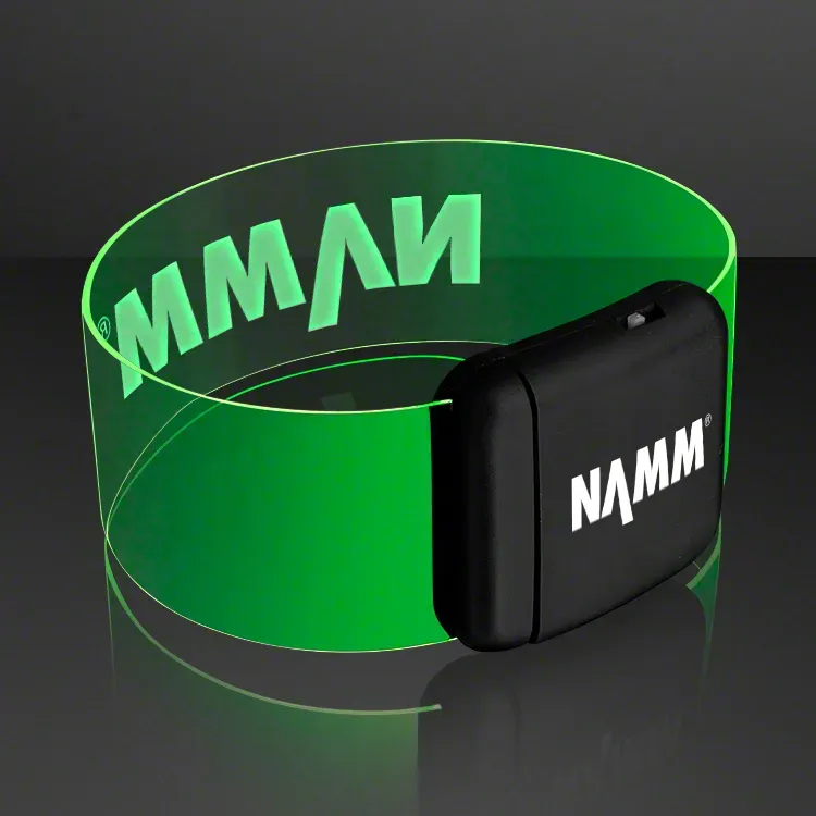 Cosmic Green LED Magnetic Clasp Bracelets