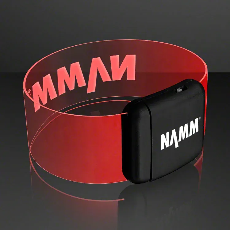 Cosmic Red LED Magnetic Clasp Bracelets