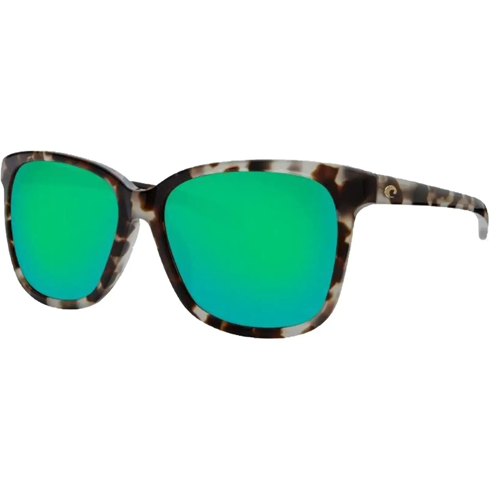 Costa Del Mar May Sunglasses – (Frame) Shiny Tiger Cowrie; (Lens) Green Mirror, 580G