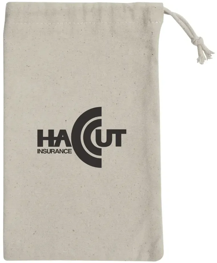 Imprinted Cotton Carrying Pouch