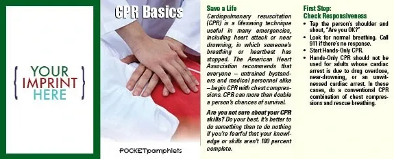 Imprinted CPR Basics Pocket Pamphlet