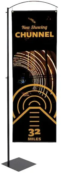 Curved Cantilever Banner Display Kit