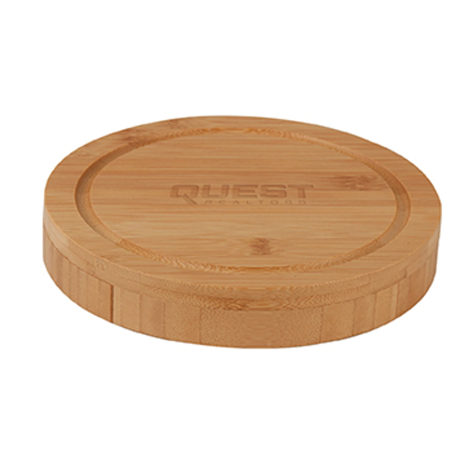 5-Piece Swivel Top Bamboo Cheese Board Set