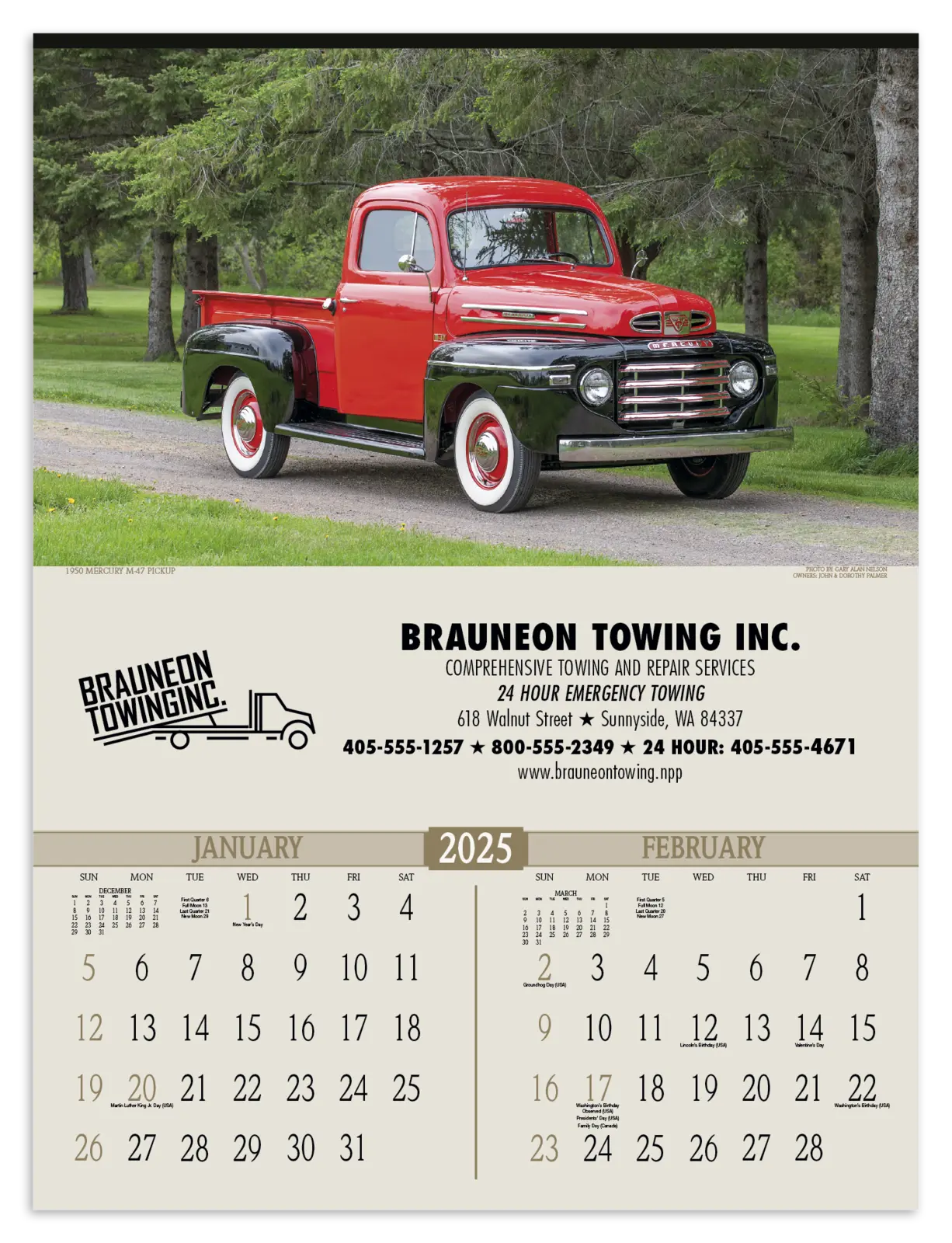 Custom Antique Trucks Calendar