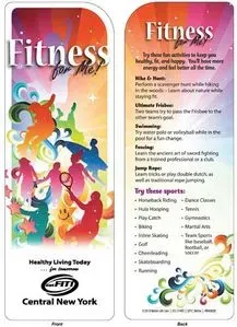 Customized Bookmark - Fitness for Me!