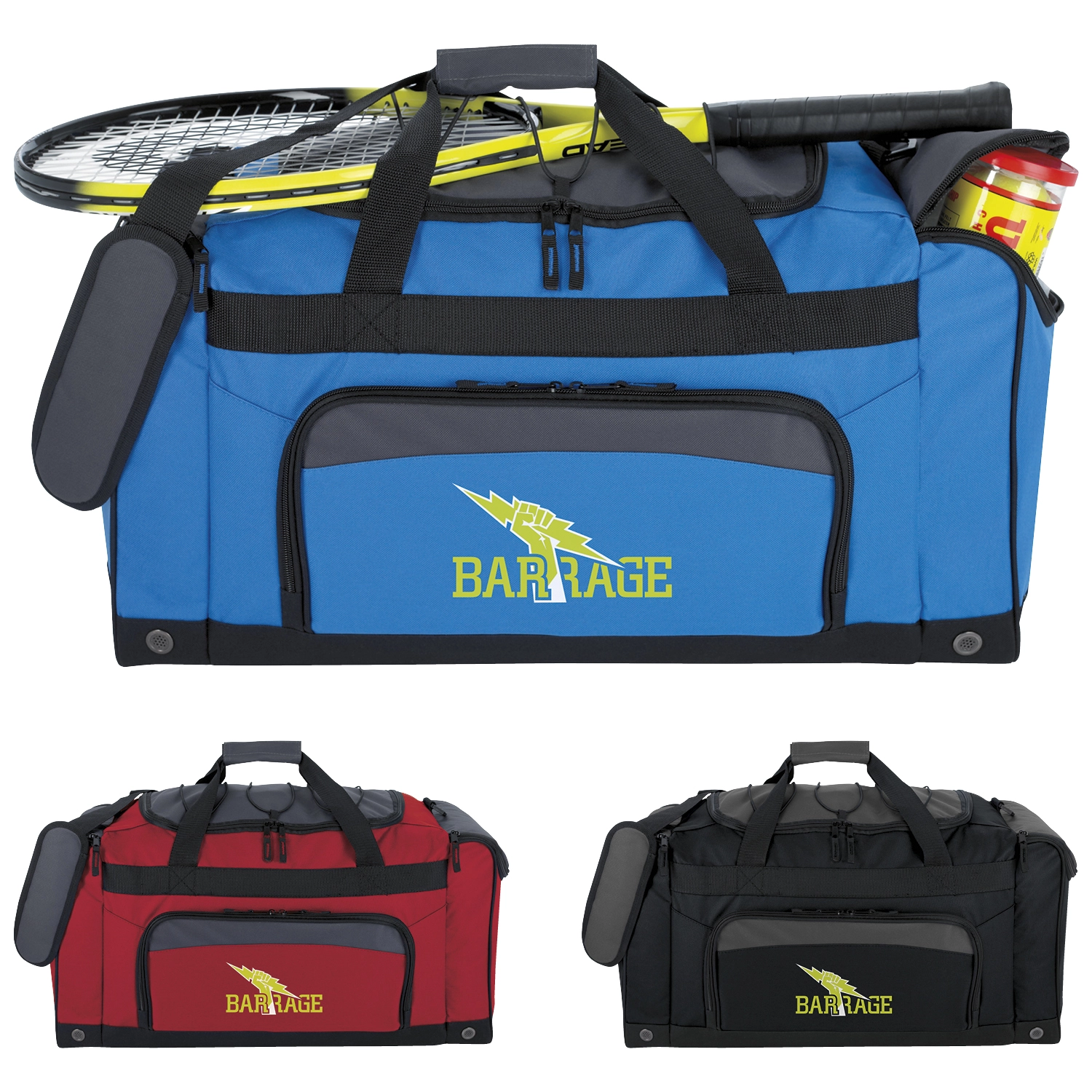 Custom Bungee Top Duffel Bag