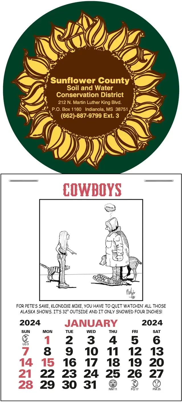 Custom Cowboy Comic Calendar (12-Month)