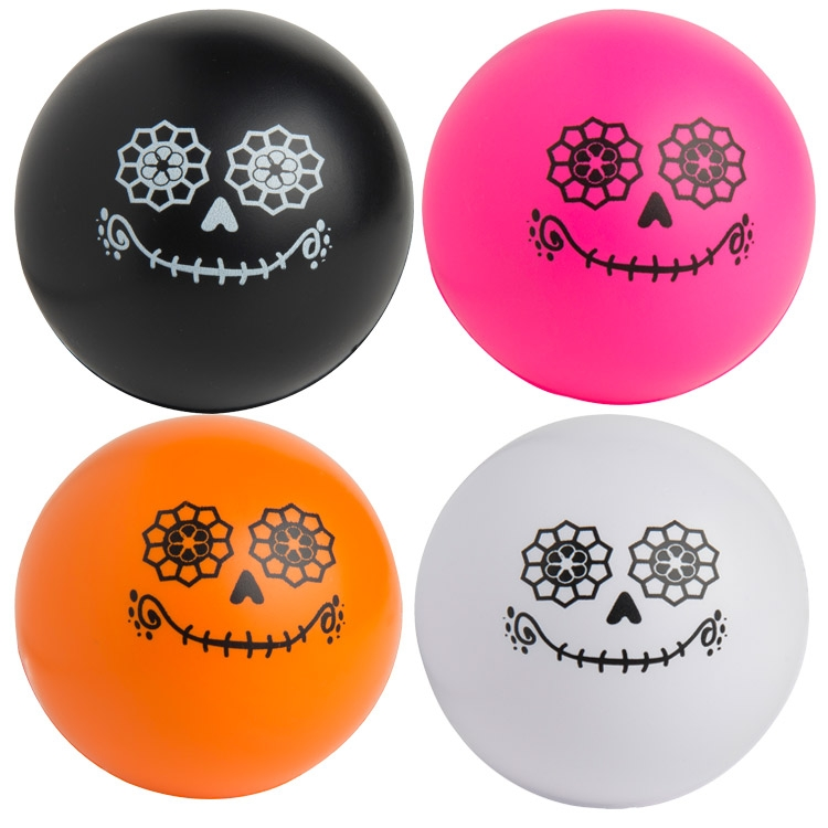 Custom Printed Day of the Dead Stress Ball