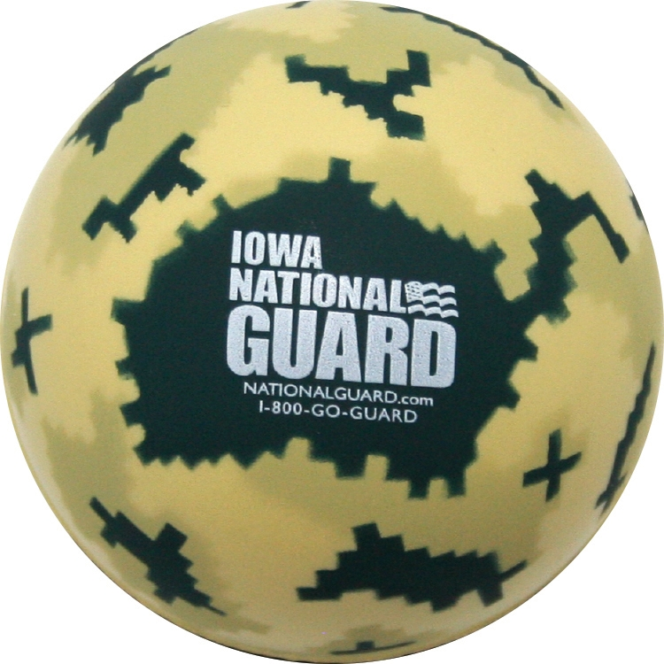 Custom Printed Digital Camo Stress Ball