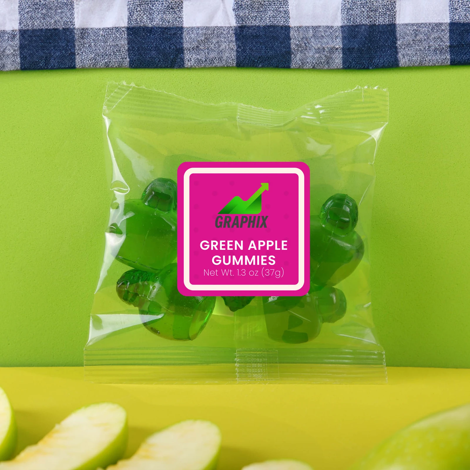 Green Apple Gummies Giveaway Packet 1.3 oz