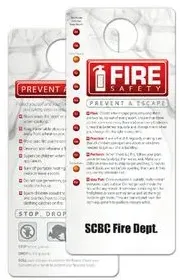 Custom Printed Hang Tag - Fire Safety