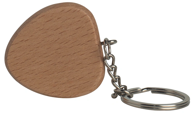 Custom Heart Wooden Keyring