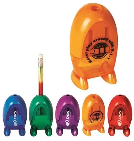 Imprinted Pencil Sharpener with Feet