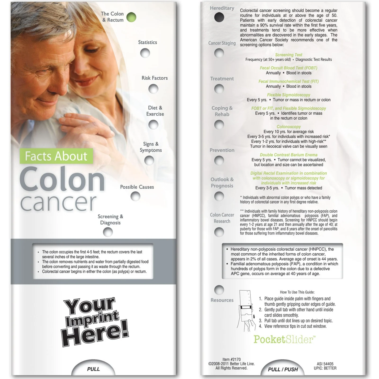 Pocket Slider - Facts About Colon Cancer