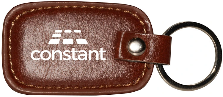 Promotional Rectangle Leather Keyring