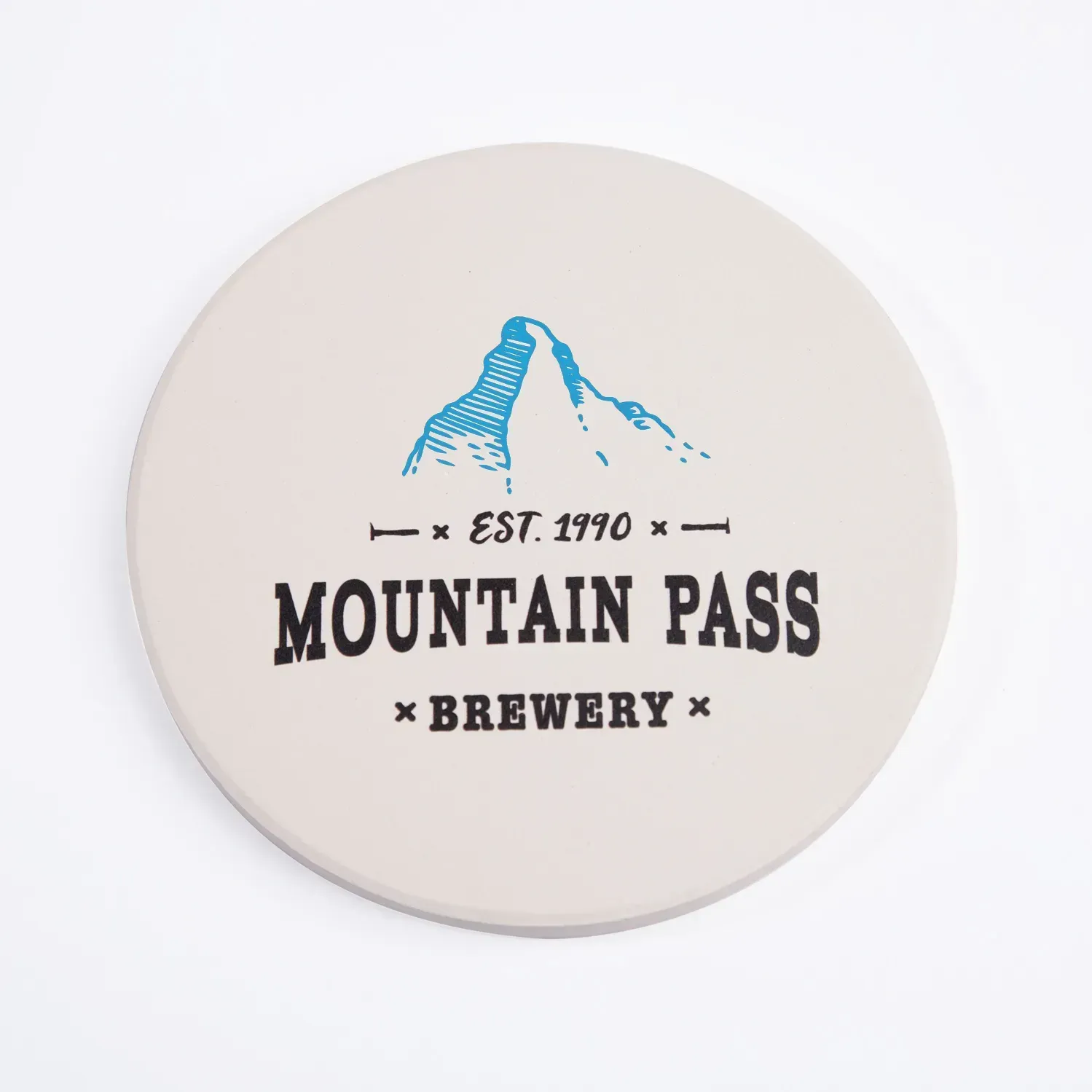 Custom Round Ceramic Coasters - Personalized Coasters with Logo (Set of 4)