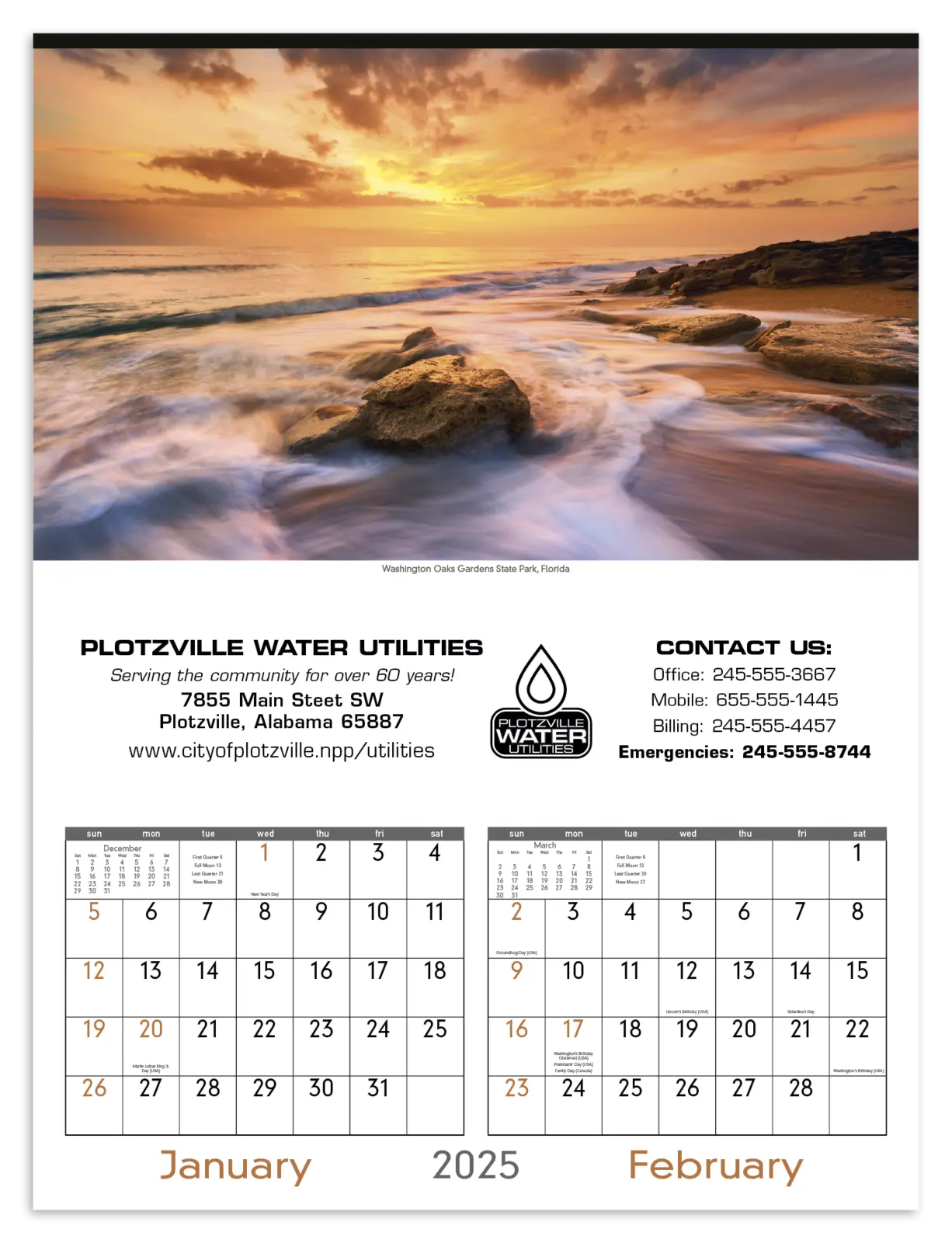 Custom Scenes of America Calendar