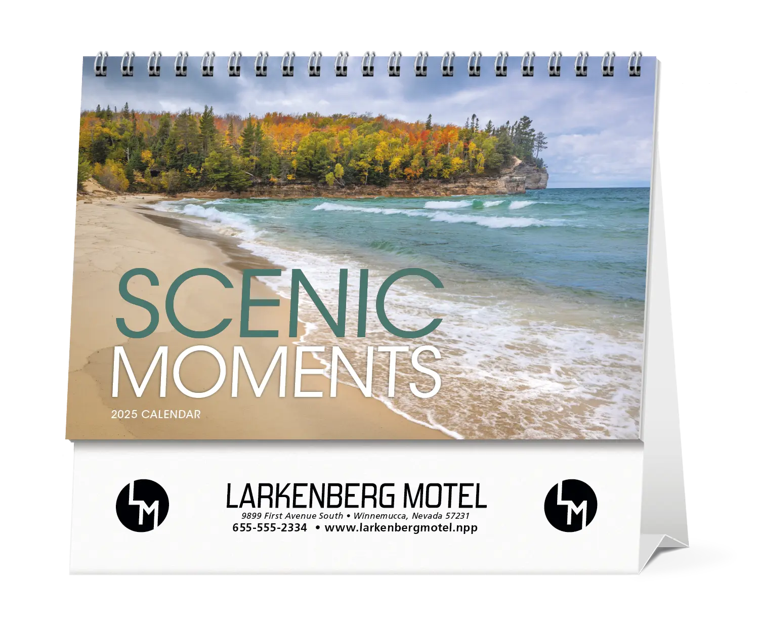 Custom Scenic Moments Large Desk Calendar