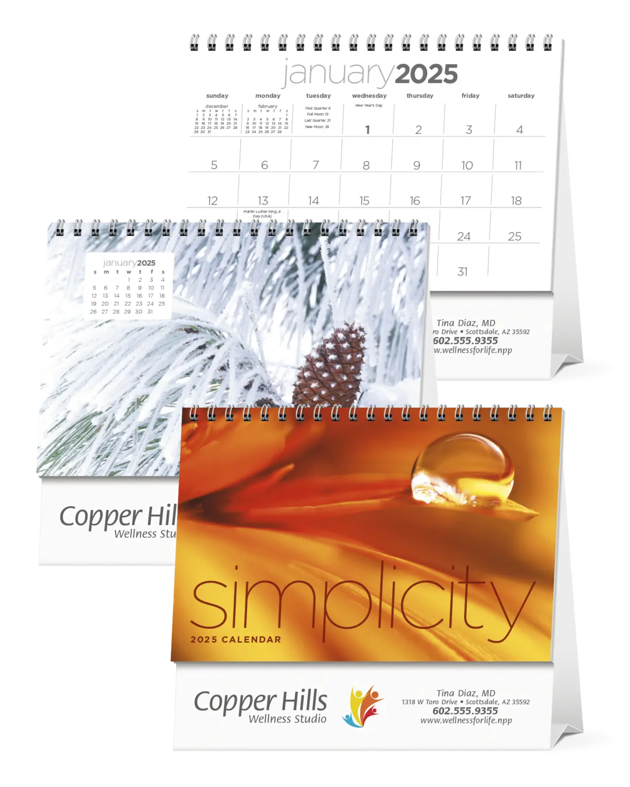 Custom Simplicity Large Desk Calendar