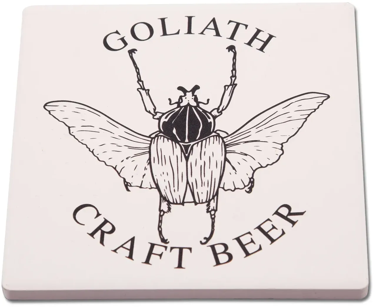 Custom Square Ceramic Coasters with 1 Color Imprint