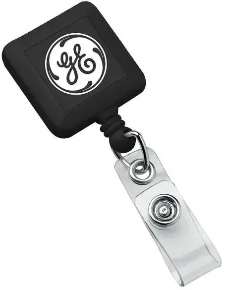 Square Retractable Badge Holder